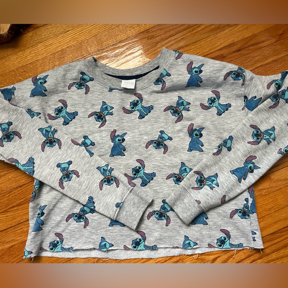Disney cropped stitch sweater